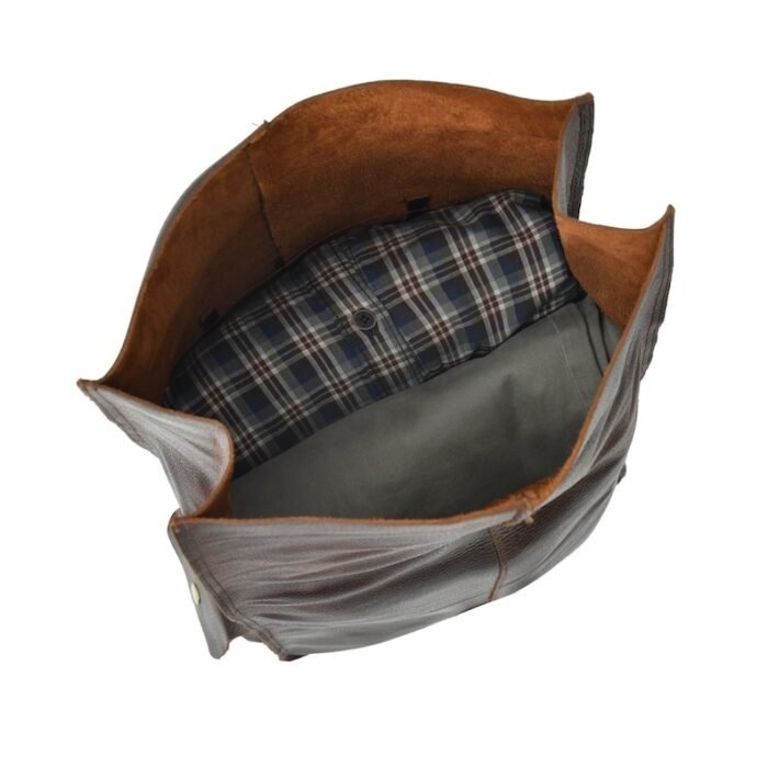 Leather Rolltop Backpack-Custom Laptop & Travel Bag for Men & Women