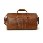Leather Weekend Custom Large Duffle Bag for Men’s Travel & Vacations