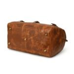 Leather travel bag for men-Handmade Brown Weekender