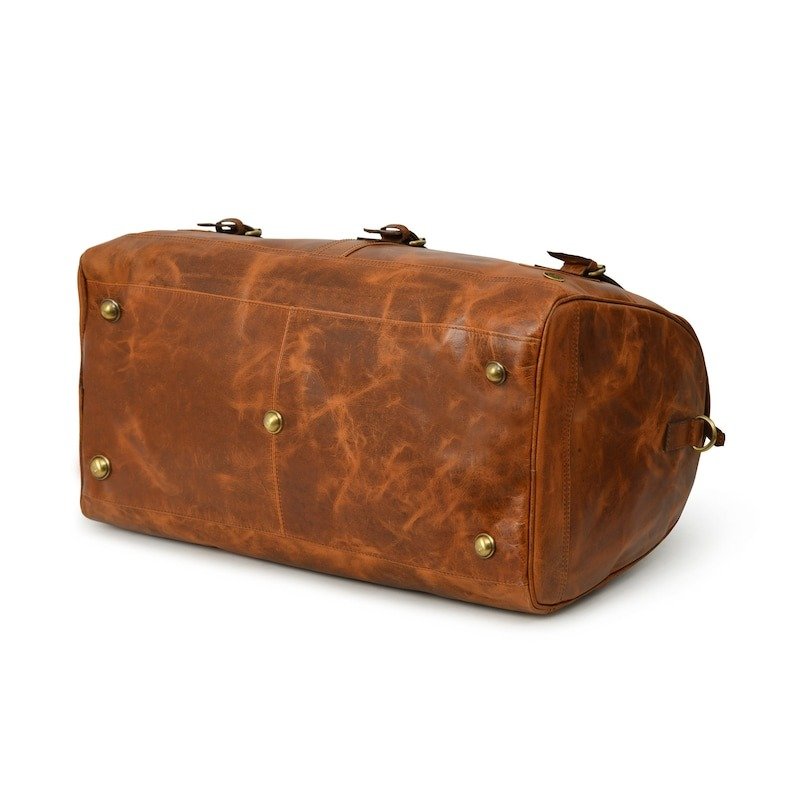 Leather travel bag for men-Handmade Brown Weekender 8 Leather travel bag for men-Handmade Brown Weekender