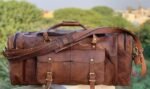 Men's 30-Inch Genuine Vintage Leather Duffel Bag