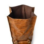 Men's Leather Rolltop Backpack – Versatile Laptop & Everyday Rucksack