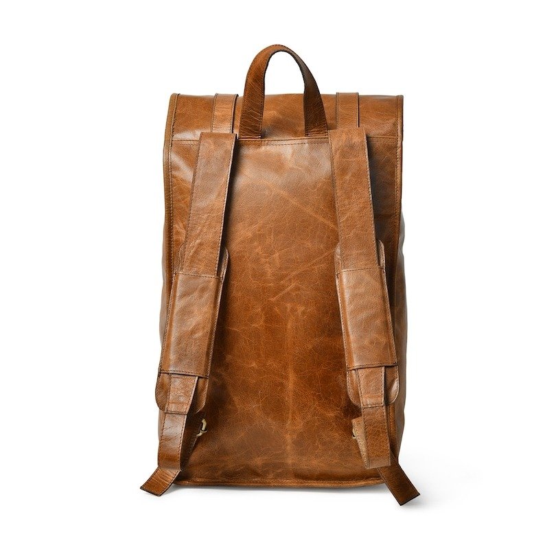 Men's Leather Rolltop Backpack – Versatile Laptop & Everyday Rucksack2 Men's Leather Rolltop Backpack – Versatile Laptop & Everyday Rucksack