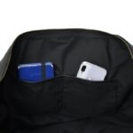 Personalized Black Leather Weekender Handmade Full Grain Duffle Unique Gift for Him