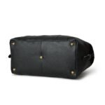 Personalized Black Leather Weekender Handmade Full Grain Duffle Unique Gift for Him