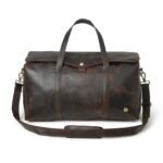 Personalized Full Grain Leather Duffle Bag-The Ultimate Weekender for Him - Image 2