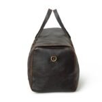 Personalized Full Grain Leather Duffle Bag-The Ultimate Weekender for Him