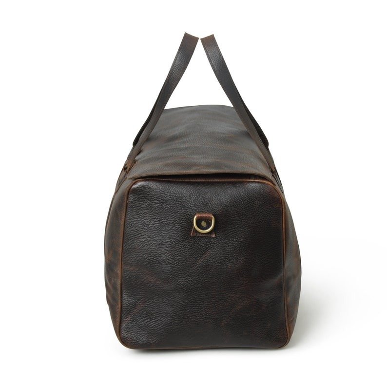 Personalized Full Grain Leather Duffle Bag-The Ultimate Weekender for Him2 Personalized Full Grain Leather Duffle Bag-The Ultimate Weekender for Him