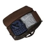 Personalized Full Grain Leather Duffle Bag-The Ultimate Weekender for Him