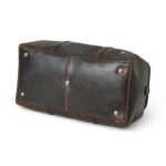 Personalized Full Grain Leather Duffle Bag-The Ultimate Weekender for Him