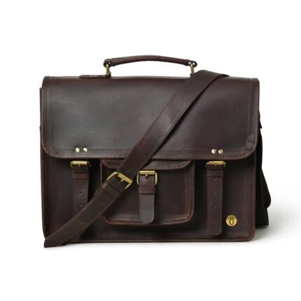 Personalized Leather Laptop Bag – Buffalo Messenger