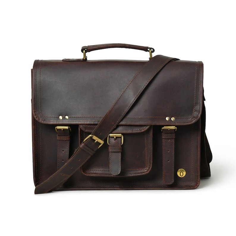 Personalized Leather Laptop Bag – Buffalo Messenger Personalized Leather Laptop Bag – Buffalo Messenger