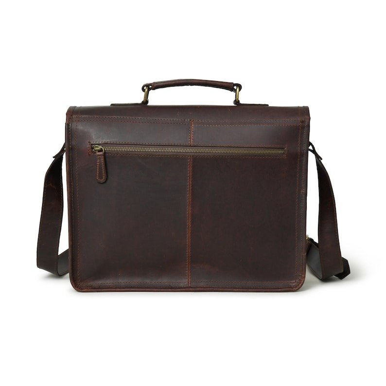 Personalized Leather Laptop Bag – Buffalo Messenger6 Personalized Leather Laptop Bag – Buffalo Messenger - Image 3