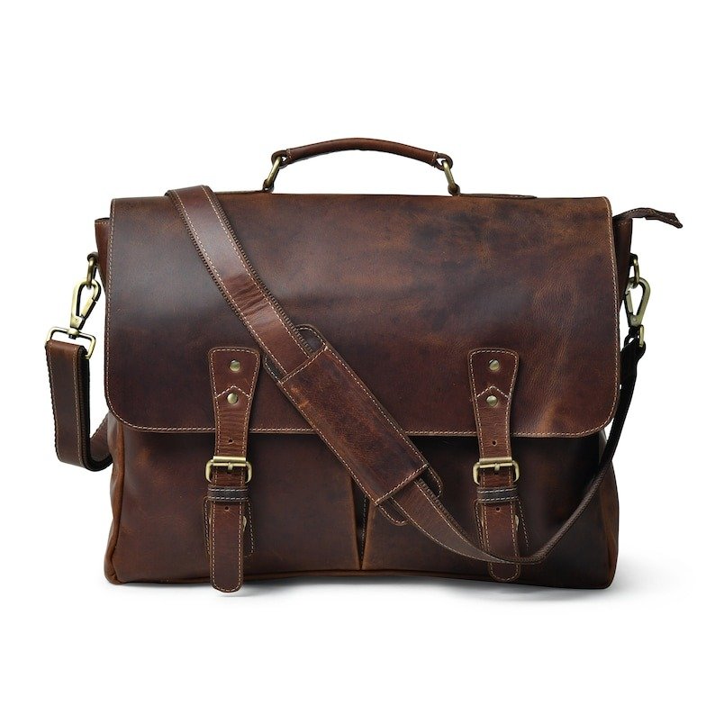 Personalized Leather Messenger Bag – Monogrammed Travel & Laptop Satchel for Men1 Personalized Leather Messenger Bag–Monogrammed Travel & Laptop Satchel for Men