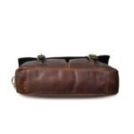 Personalized Leather Messenger Bag–Monogrammed Travel & Laptop Satchel for Men