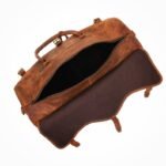 Personalized Leather Weekend Travel Bag | Full Grain Leather Duffle Bag for Men | Leather Overnight Bag | Carry-On Luggage | Christmas Gifts for Him