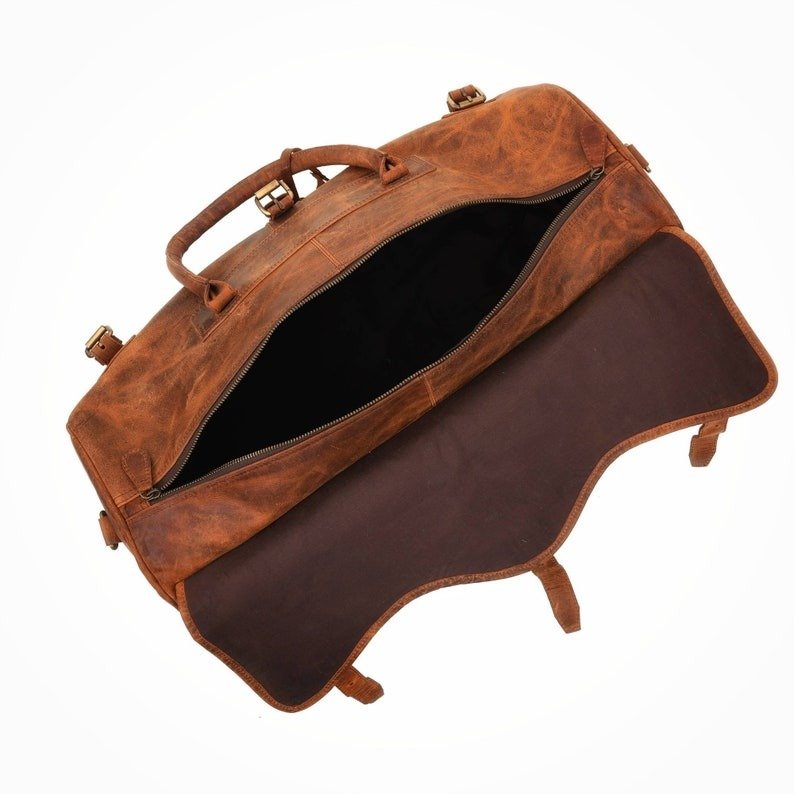 Personalized Leather Weekend Travel Bag Full Grain Leather Duffle Bag for Men Leather Overnight Bag Carry-On Luggage Christmas Gifts for Him2 Personalized Leather Weekend Travel Bag | Full Grain Leather Duffle Bag for Men | Leather Overnight Bag | Carry-On Luggage | Christmas Gifts for Him