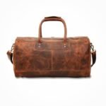 Personalized Leather Weekend Travel Bag | Full Grain Leather Duffle Bag for Men | Leather Overnight Bag | Carry-On Luggage | Christmas Gifts for Him