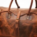 Personalized Leather Weekend Travel Bag | Full Grain Leather Duffle Bag for Men | Leather Overnight Bag | Carry-On Luggage | Christmas Gifts for Him
