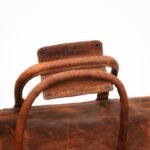 Personalized Leather Weekend Travel Bag | Full Grain Leather Duffle Bag for Men | Leather Overnight Bag | Carry-On Luggage | Christmas Gifts for Him