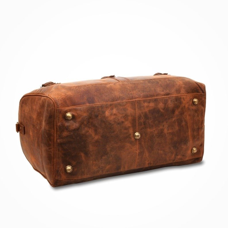 Personalized Leather Weekend Travel Bag Full Grain Leather Duffle Bag for Men Leather Overnight Bag Carry-On Luggage Christmas Gifts for Him9 Personalized Leather Weekend Travel Bag | Full Grain Leather Duffle Bag for Men | Leather Overnight Bag | Carry-On Luggage | Christmas Gifts for Him