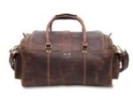 Premium Leather Weekend Duffle Bag for Men–Ideal Travel Companion