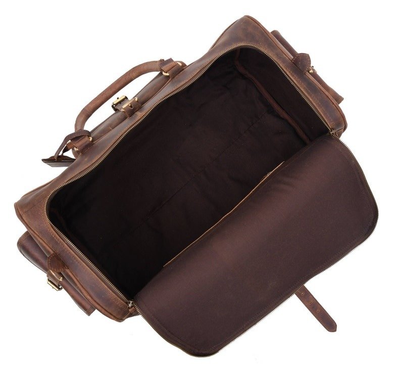 Premium Leather Weekend Duffle Bag for Men–Ideal Travel Companion4 Premium Leather Weekend Duffle Bag for Men–Ideal Travel Companion