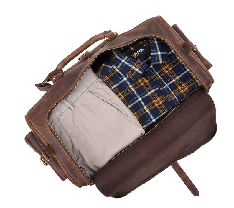 Premium Leather Weekend Duffle Bag for Men–Ideal Travel Companion7 Premium Leather Weekend Duffle Bag for Men–Ideal Travel Companion