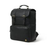 Vintage Leather Backpack-Classic Black Rucksack