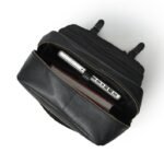 Vintage Leather Backpack-Classic Black Rucksack