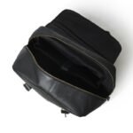 Vintage Leather Backpack-Classic Black Rucksack