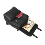 Vintage Leather Backpack-Classic Black Rucksack