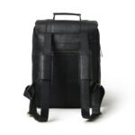Vintage Leather Backpack-Classic Black Rucksack