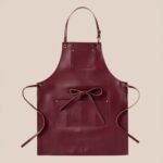 Supreme Artisan Burgundy Crazy Horse Leather Apron