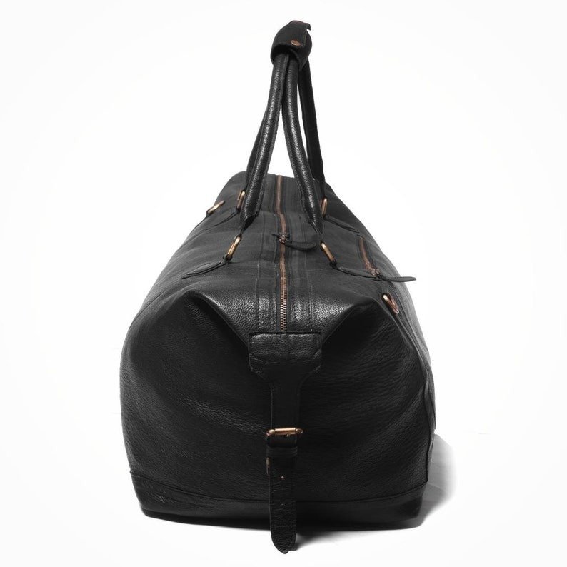 il_794xN.2114260775_eola Black Leather Duffel Bag for Men - Image 6