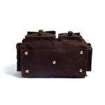 Full Grain Leather Bag with Personalized Initials - Brown Duffle Bag for Men - Image 7