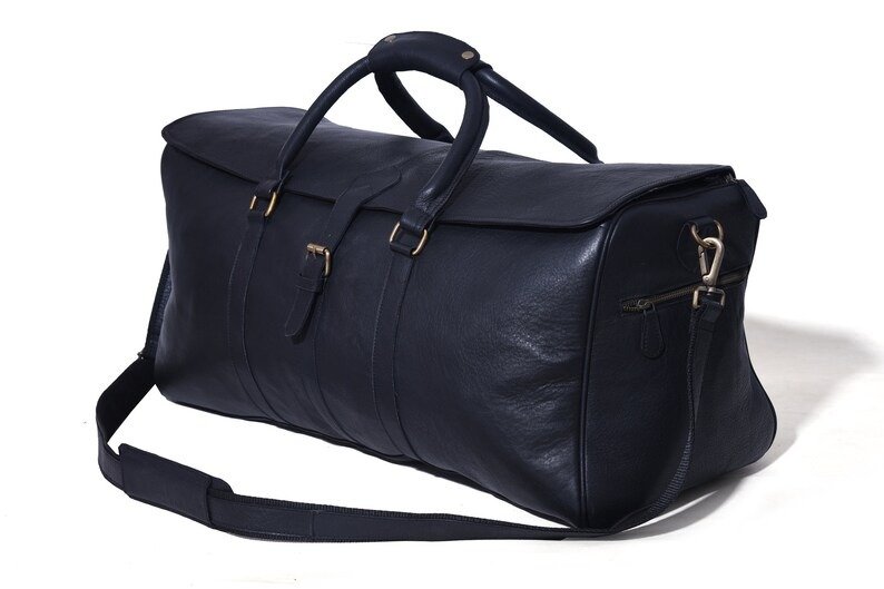 il_794xN.2567058806_fk0y Handmade Large Leather Duffle Bag - Weekend & Overnight Travel Bag - Image 2