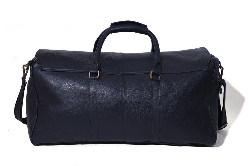 il_794xN.2614714801_p9mn Handmade Large Leather Duffle Bag - Weekend & Overnight Travel Bag - Image 6