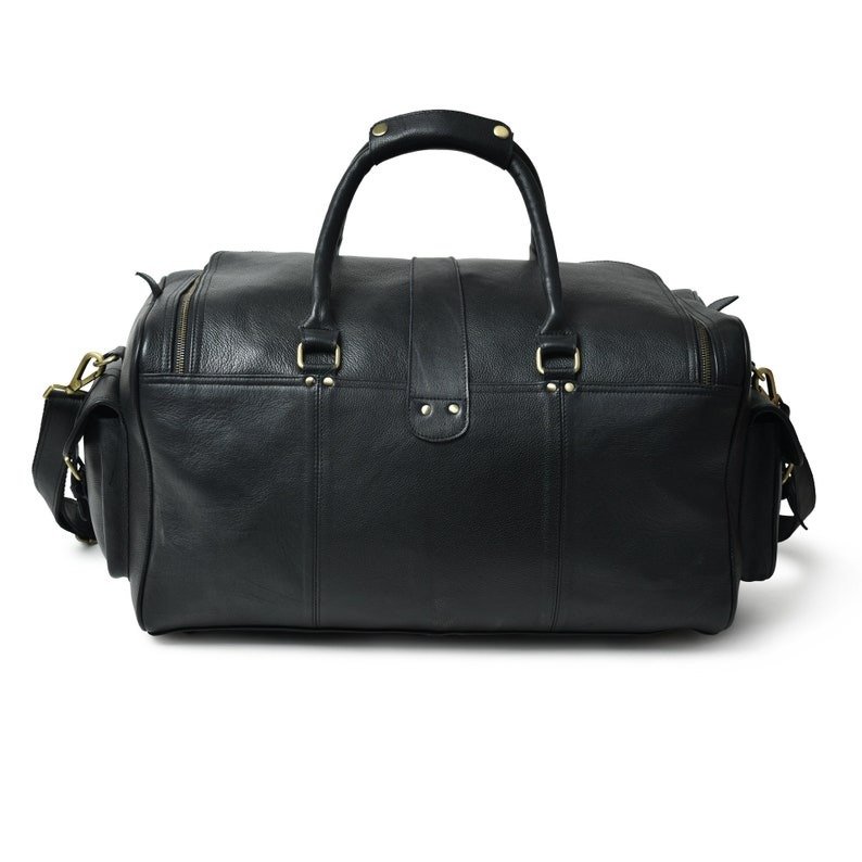 il_794xN.2864746768_k7fs Men's Leather Duffle Bag - Genuine Full-Grain Leather Weekender Bag - Image 5