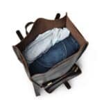 Handcrafted Laptop Backpack - Personalized Leather Roll top Crossbody Travel Bag - Image 6