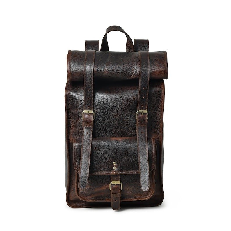 il_794xN.2891611276_g7qr Handcrafted Everyday Laptop Backpack | Personalized Leather Roll top Crossbody Travel Bag