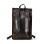 Handcrafted Everyday Laptop Backpack | Personalized Leather Roll top Crossbody Travel Bag