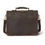 Personalized Leather Messenger Bag for 15" Laptop - Premium Leather Satchel Briefcase | Perfect Gift for Him