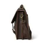 Personalized Leather Messenger Bag for 15" Laptop - Premium Leather Satchel Briefcase - Image 3