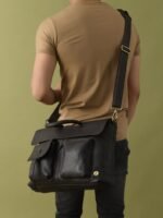 Handmade Leather Messenger Bag for Men - Image 9