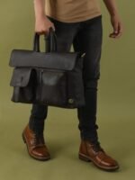 Handmade Leather Messenger Bag for Men - Image 10