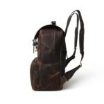 Vintage Leather Backpack - Personalized Distressed Brown Rucksack - Image 6