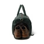 Men's Leather Duffel Bag with Integrated Shoe Compartment - Image 3