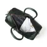Men's Leather Duffel Bag with Integrated Shoe Compartment - Image 5