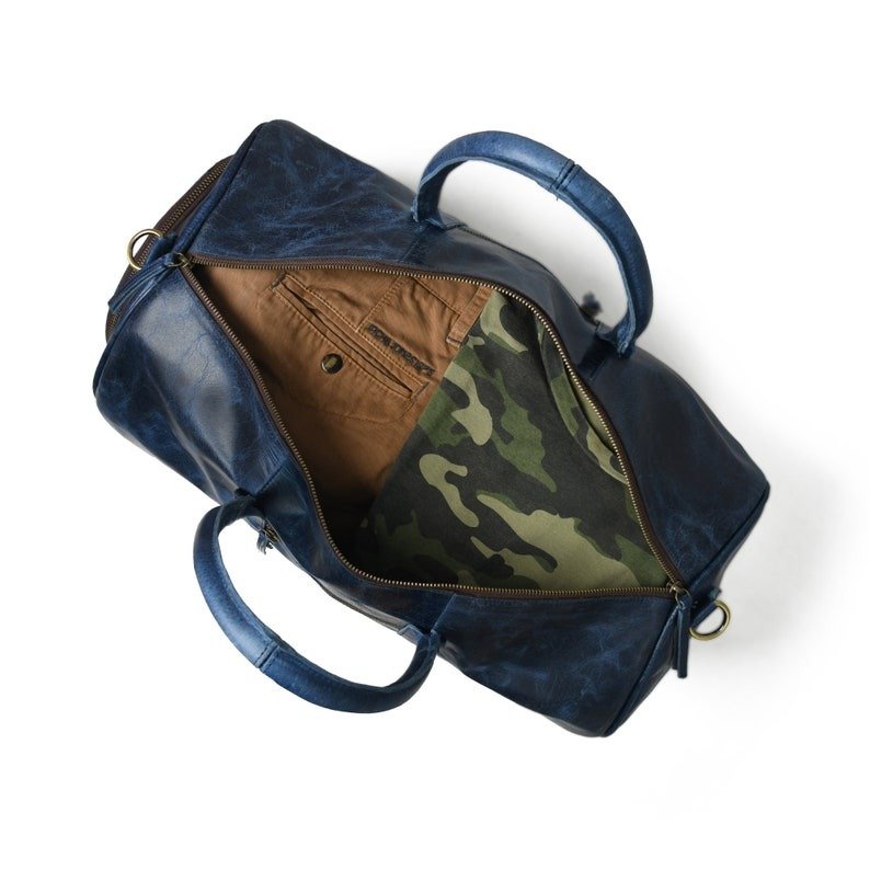 il_794xN.4736116227_kqml Blue Leather Duffel Bag with Shoe Compartment - Image 7